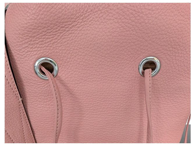 Lancel Le Huit Borsa a Secchiello Rosa Pelle Grana - vista 2