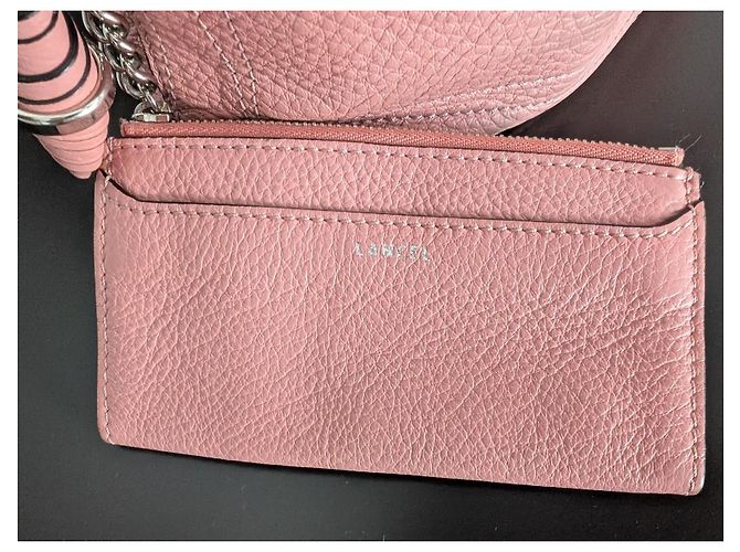 Lancel Le Huit Borsa a Secchiello Rosa Pelle Grana - vista 5