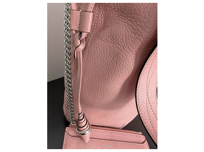 Lancel Le Huit Borsa a Secchiello Rosa Pelle Grana - vista 6
