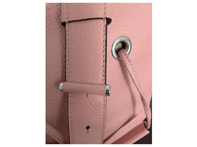 Lancel Le Huit Borsa a Secchiello Rosa Pelle Grana - vista 8
