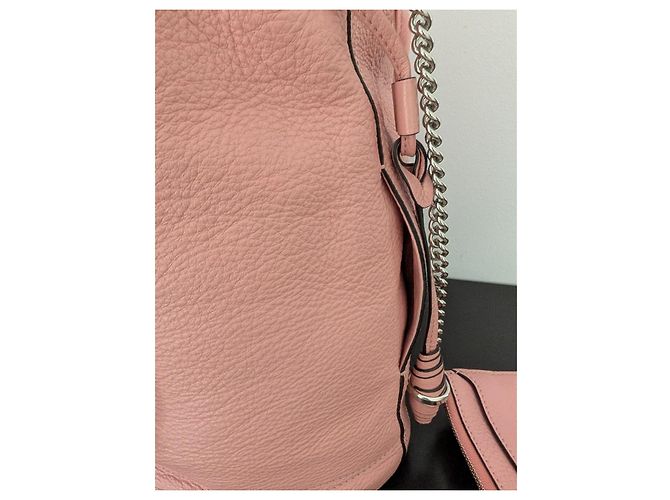 Lancel Le Huit Borsa a Secchiello Rosa Pelle Grana - vista 9