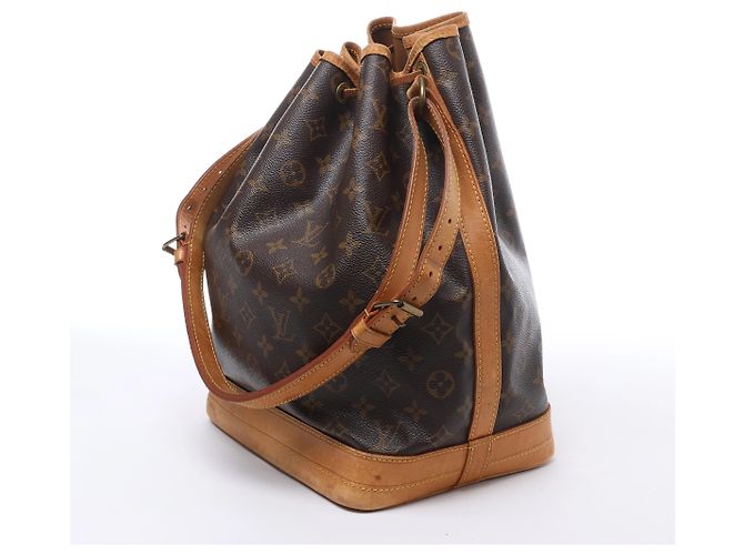 Borsa a tracolla Louis Vuitton Noe Monogram Canvas in Brown M42224 Marrone - vista 3