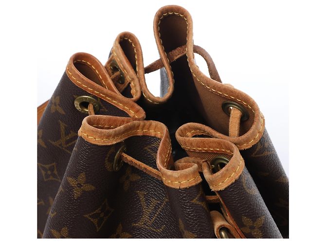 Borsa a tracolla Louis Vuitton Noe Monogram Canvas in Brown M42224 Marrone - vista 4