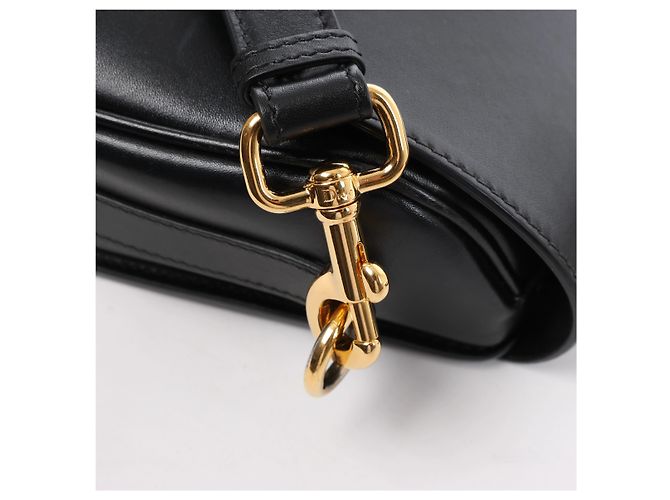 Borsa a tracolla Christian Dior Bobby in pelle nera Nero - vista 4