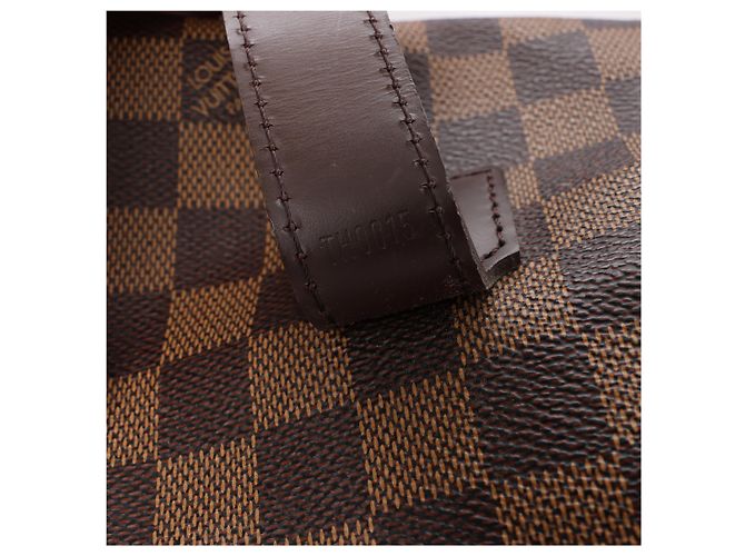 Borsa a tracolla Louis Vuitton Broadway Damier Ebene in marrone N42270 Rosso - vista 13