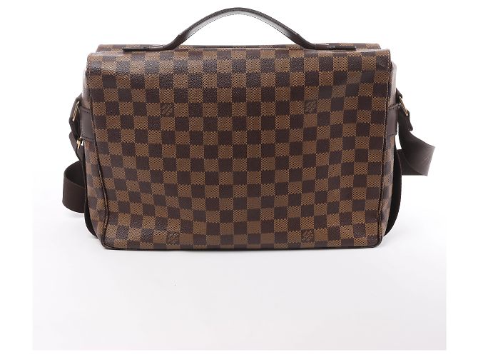 Borsa a tracolla Louis Vuitton Broadway Damier Ebene in marrone N42270 Rosso - vista 2