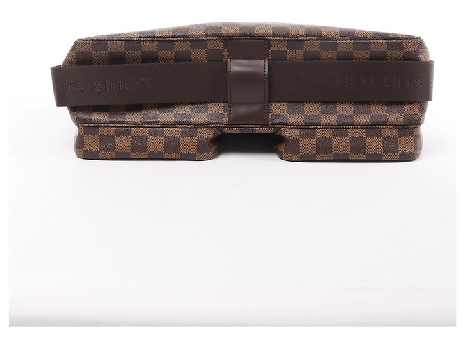 Borsa a tracolla Louis Vuitton Broadway Damier Ebene in marrone N42270 Rosso - vista 6