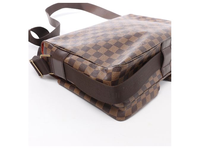 Borsa a tracolla Louis Vuitton Broadway Damier Ebene in marrone N42270 Rosso - vista 8