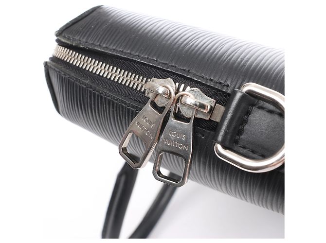 Borsa a mano Louis Vuitton Porto Documan Jules in pelle Epi Nero M50163 - vista 6