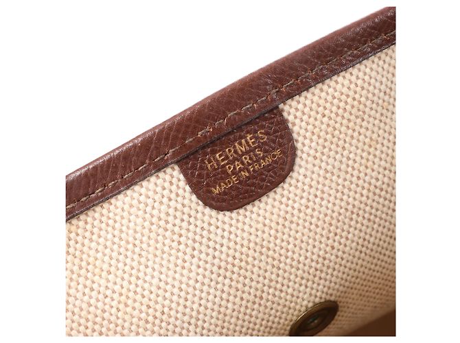 Hermès evelyn 1 33 GM Toile H × Courchevel Shoulder Bag in Beige×Brown E: 2001 - vista 10