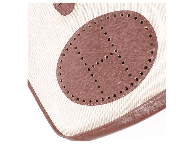 Hermès evelyn 1 33 GM Toile H × Courchevel Shoulder Bag in Beige×Brown E: 2001 - vista 5