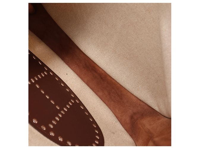 Hermès evelyn 1 33 GM Toile H × Courchevel Shoulder Bag in Beige×Brown E: 2001 - vista 9