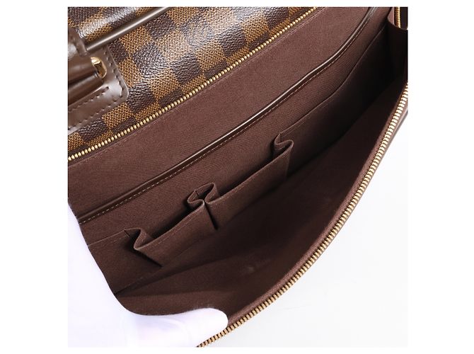 Borsa a mano 2Way Louis Vuitton Agal Damier Ebene in marrone N23252 - vista 13
