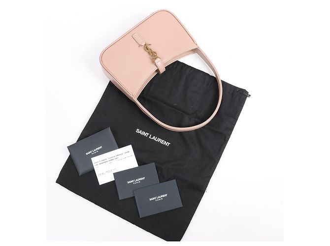 Autre Marque Borsa mini hobo Le 5 à 7 Saint Laurent in rosa - vista 13
