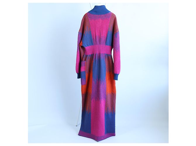 Missoni Langer Strickcardigan aus Wollmischung, XS Lila - Ansicht 2