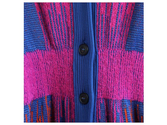 Missoni Langer Strickcardigan aus Wollmischung, XS Lila - Ansicht 5