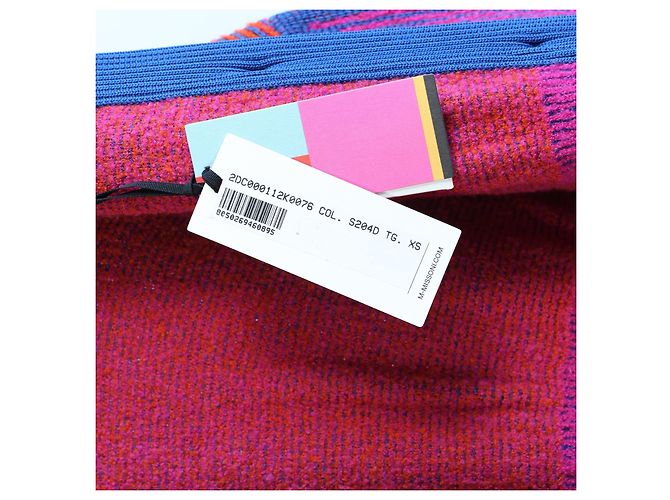 Missoni Langer Strickcardigan aus Wollmischung, XS Lila - Ansicht 6