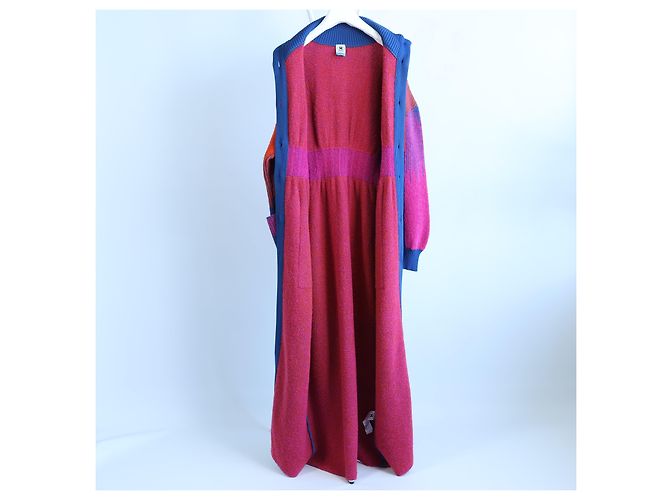 Missoni Langer Strickcardigan aus Wollmischung, XS Lila - Ansicht 7