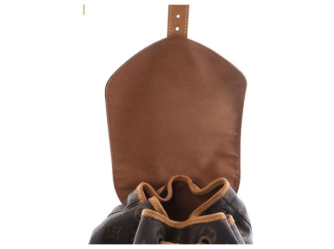 Zaino vintage Louis Vuitton Montsouris GM Monogram Canvas in marrone M51135 - vista 14