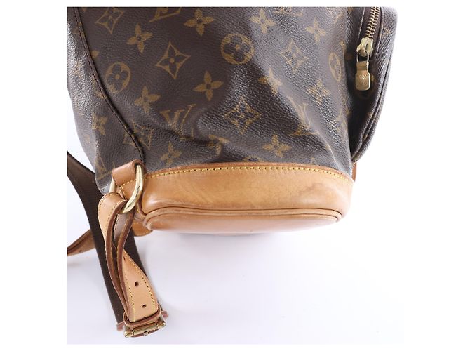 Zaino vintage Louis Vuitton Montsouris GM Monogram Canvas in marrone M51135 - vista 8