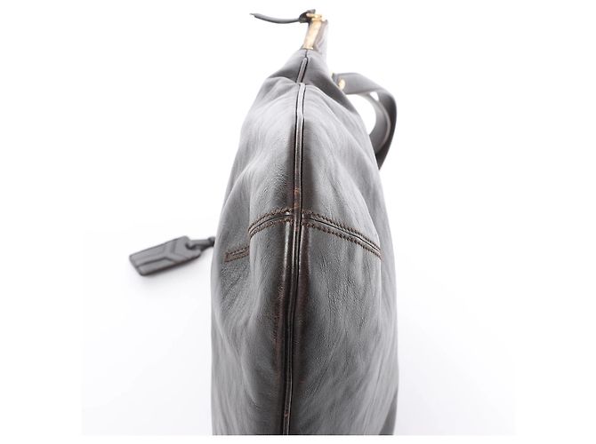 Autre Marque Borsa a tracolla Tribute Large in pelle Saint Laurent Paris, Marrone - vista 11