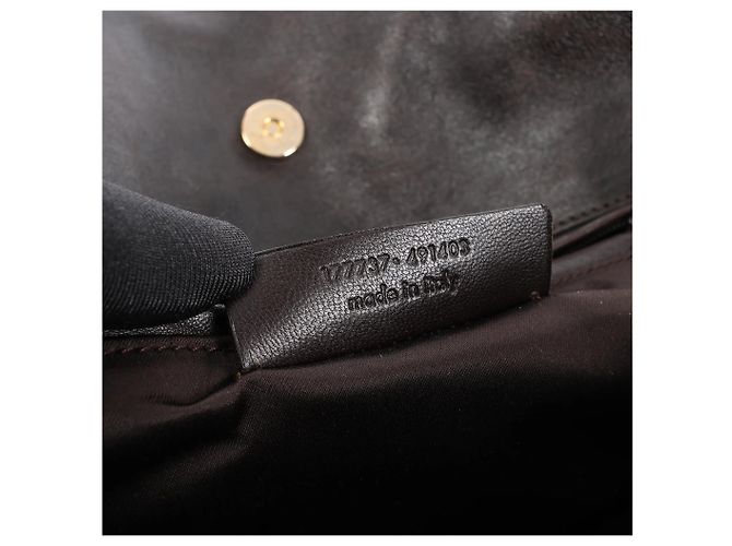 Autre Marque Borsa a tracolla Tribute Large in pelle Saint Laurent Paris, Marrone - vista 15