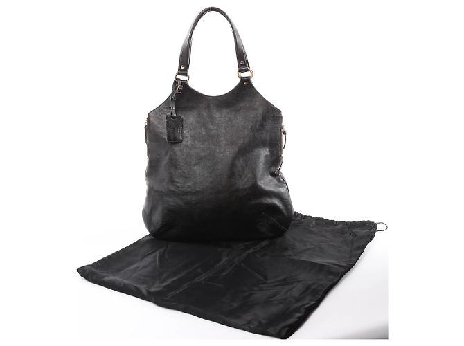 Autre Marque Borsa a tracolla Tribute Large in pelle Saint Laurent Paris, Marrone - vista 16