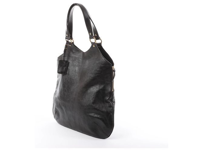 Autre Marque Borsa a tracolla Tribute Large in pelle Saint Laurent Paris, Marrone - vista 2