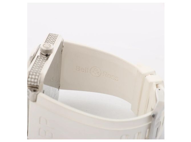 Orologio Bell & Ross BR01-97SD 018 SS & Rubber AT con quadrante White Shell Bianco - vista 6