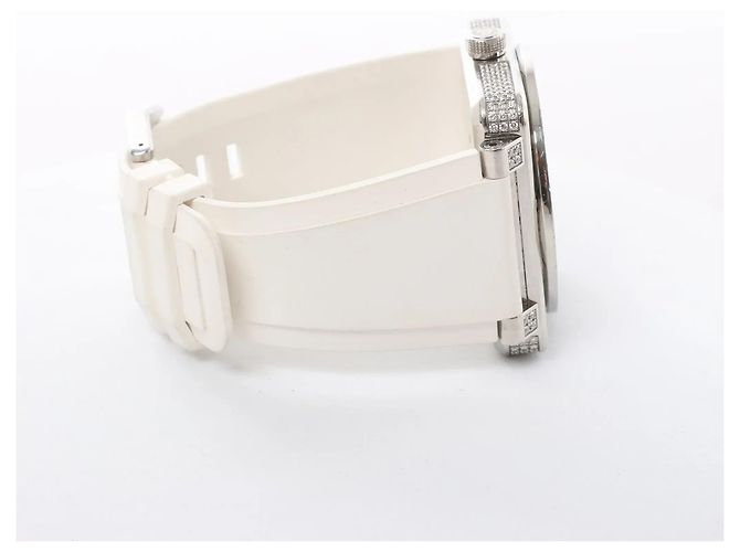 Orologio Bell & Ross BR01-97SD 018 SS & Rubber AT con quadrante White Shell Bianco - vista 8