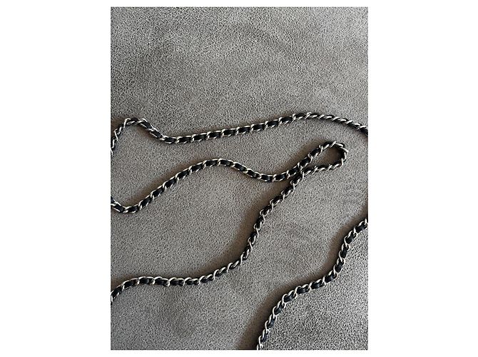 Chanel Borsa a tracolla in tessuto trapuntato nero - vista 8