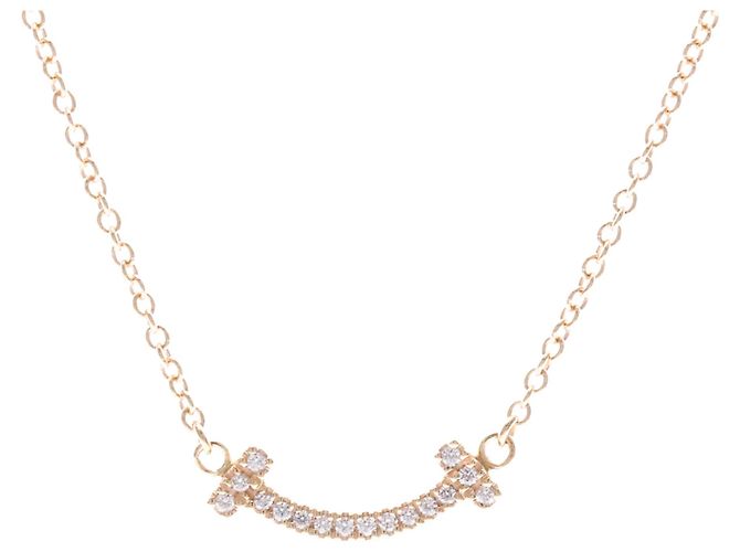 Pingente Tiffany & Co. T Smile Ouro Rosa 18K Small - vista 2