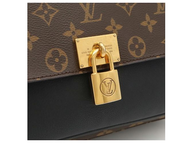 Louis Vuitton Monogram Marignan Handtasche Schwarz - Ansicht 10
