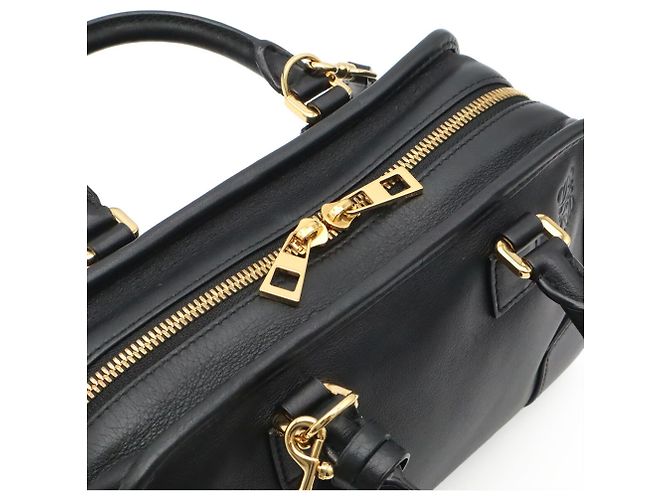Borsa Loewe Amazona 23 Anagram Nero - vista 8