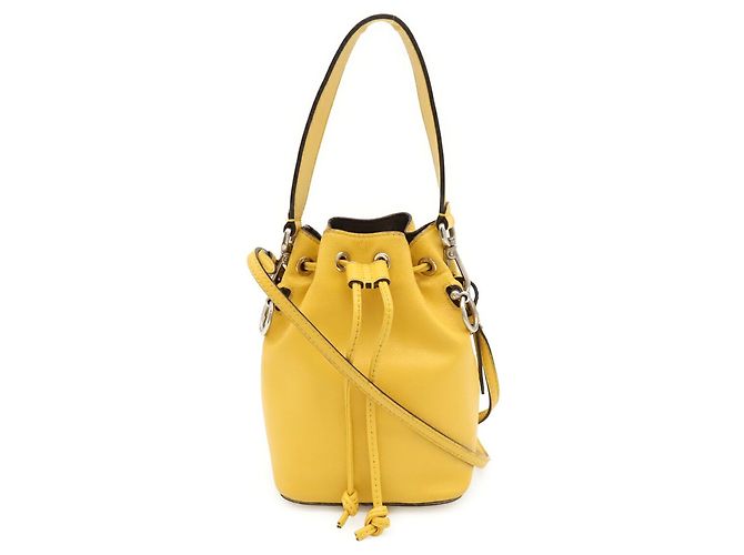 Borsa a secchiello Fendi Montresor Giallo - vista 2