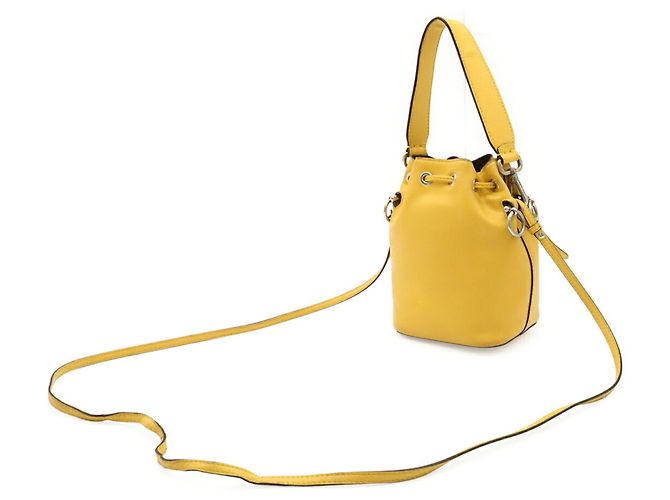 Borsa a secchiello Fendi Montresor Giallo - vista 3