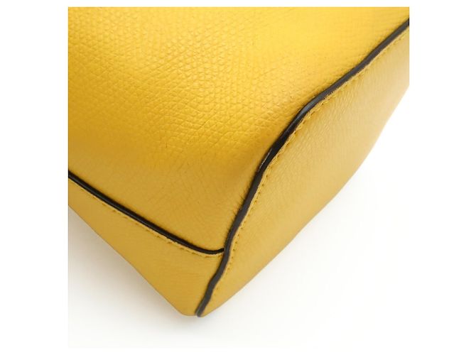 Borsa a secchiello Fendi Montresor Giallo - vista 4