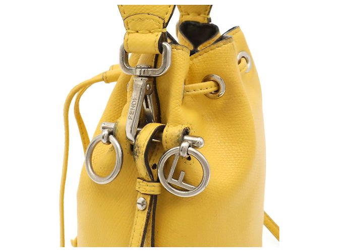 Borsa a secchiello Fendi Montresor Giallo - vista 6