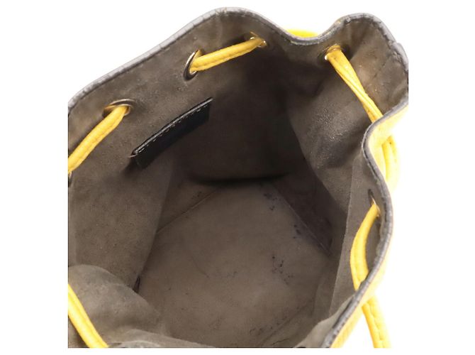 Borsa a secchiello Fendi Montresor Giallo - vista 8