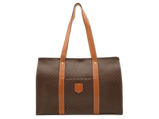 Céline Borsa Tote Celine Macadam Pattern Marrone Marrone scuro - vista 2