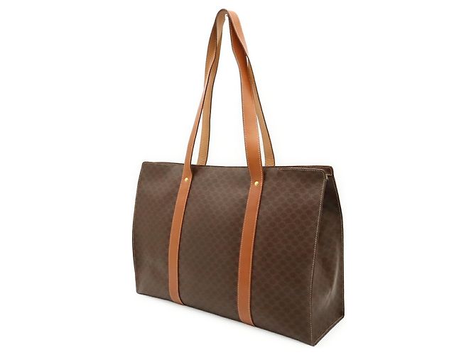 Céline Borsa Tote Celine Macadam Pattern Marrone Marrone scuro - vista 3