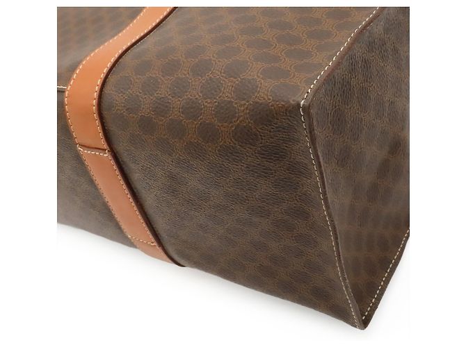 Céline Borsa Tote Celine Macadam Pattern Marrone Marrone scuro - vista 4