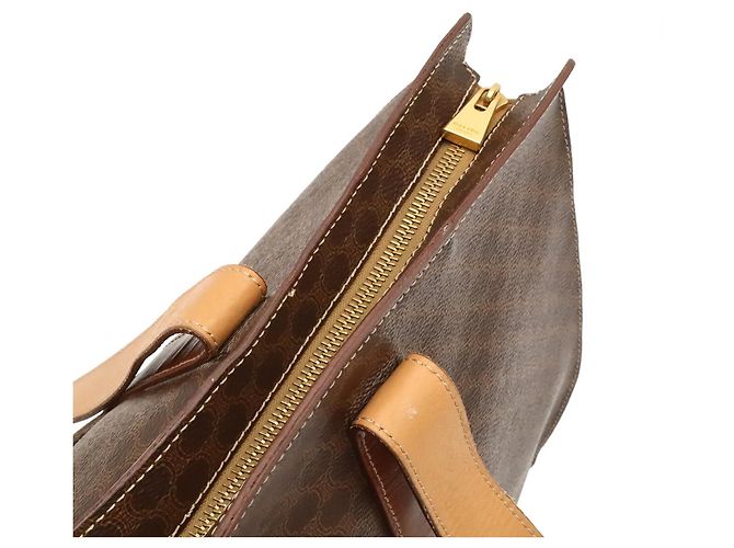 Céline Borsa Tote Celine Macadam Pattern Marrone Marrone scuro - vista 6