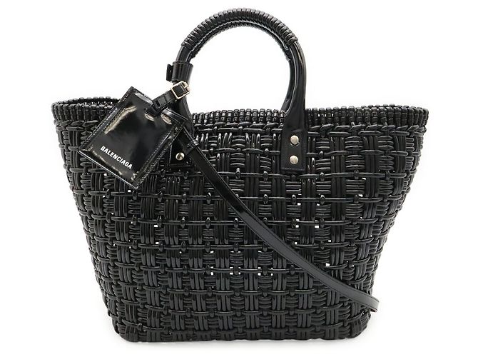 Borsa Balenciaga Bistro Basket Bag Nero - vista 2