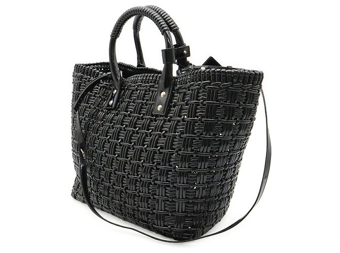 Borsa Balenciaga Bistro Basket Bag Nero - vista 3