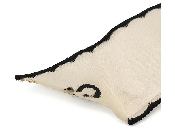 Spilla a nastro in raso CHANEL Nero Crudo - vista 3