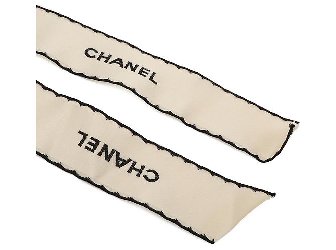 Spilla a nastro in raso CHANEL Nero Crudo - vista 4