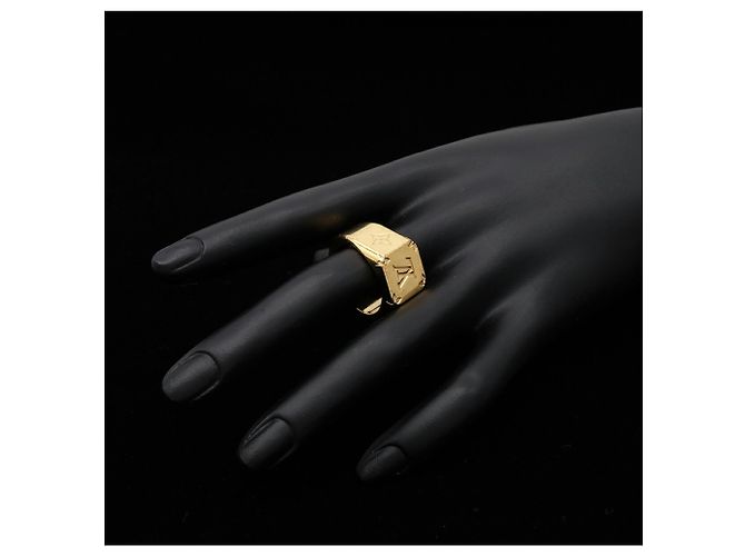 Louis Vuitton Gold Signet Ring Golden - Ansicht 8