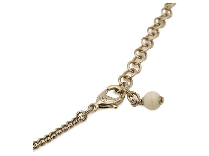 Collar de cadena Chanel Coco Mark Dorado - vista 6