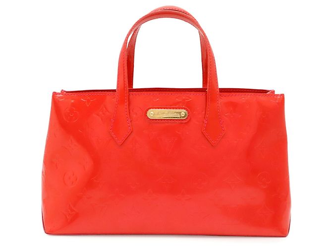 Borsa Tote Louis Vuitton Monogram Vernis Wilshire PM Rosa - vista 2